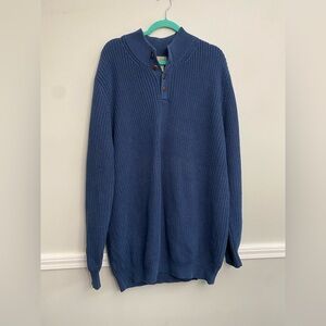 Vintage LL Bean Men’s Knit Cotton Henley Sweater - 2XLT
